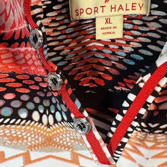 Sport Haley XL Women’s Golf Shirt Multicolor Sleeveless - Picture 6 of 8